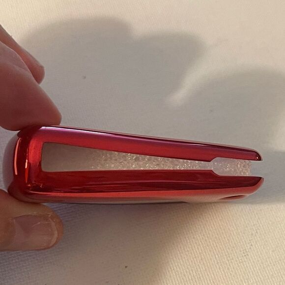 Toyota Logo key fob Keychain in Red leather with Red key fob case NWT - Picture 5 of 10